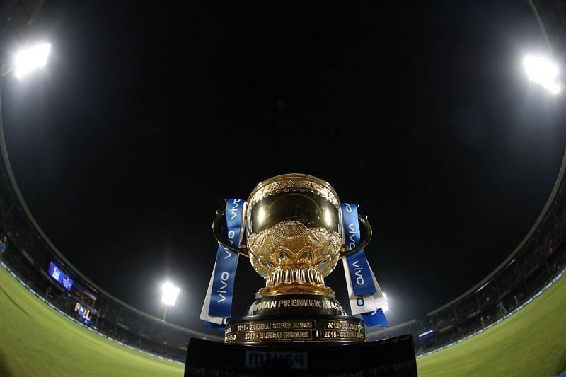 The coveted IPL trophy