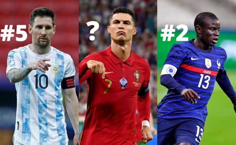 Lionel Messi, Cristiano Ronaldo and N&#039;Golo Kante