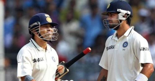 Sachin Tendulkar (left) and Virat Kohli (Photo: Twitter)