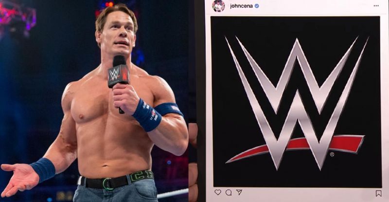 John Cena posted the WWE logo on Instagram back in May
