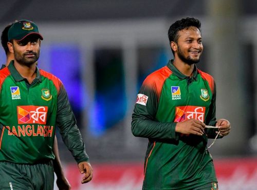 Tamim Iqbal (left) and Shakib Al Hasan. (Photo: Twitter)