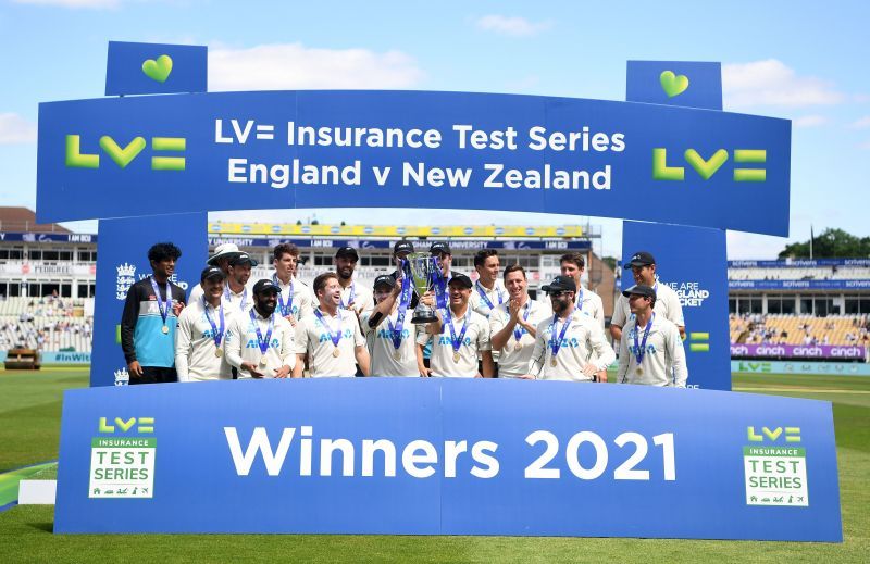 New Zealand won a Test series in England only for the third time in cricket history