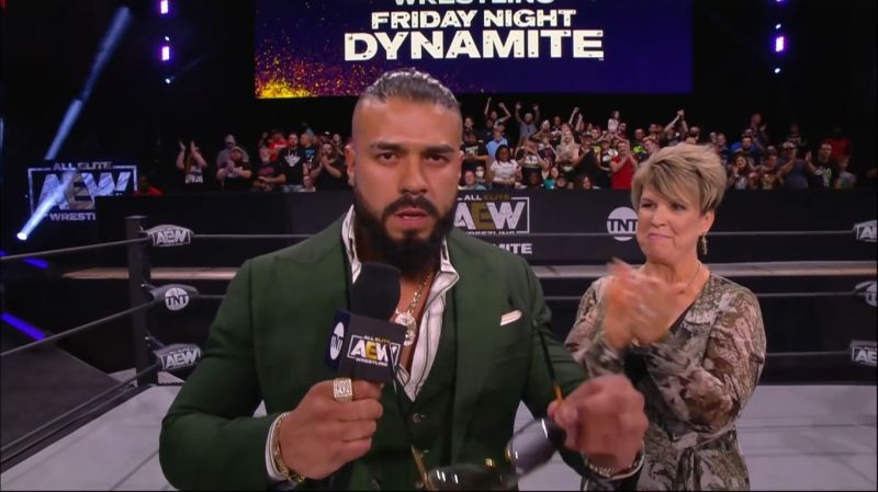 Andrade with Vickie Guerrero