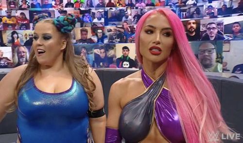 Piper Niven and Eva Marie on WWE RAW