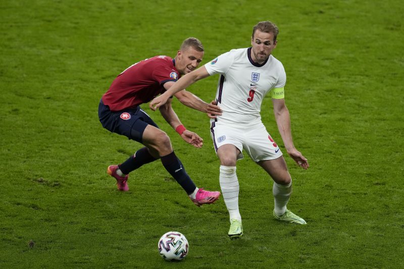 Harry Kane in action for England