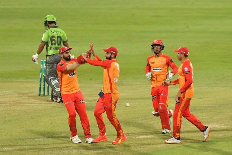 Islamabad United defeated the Lahore Qalandars by 28 runs yesterday in PSL 2021.