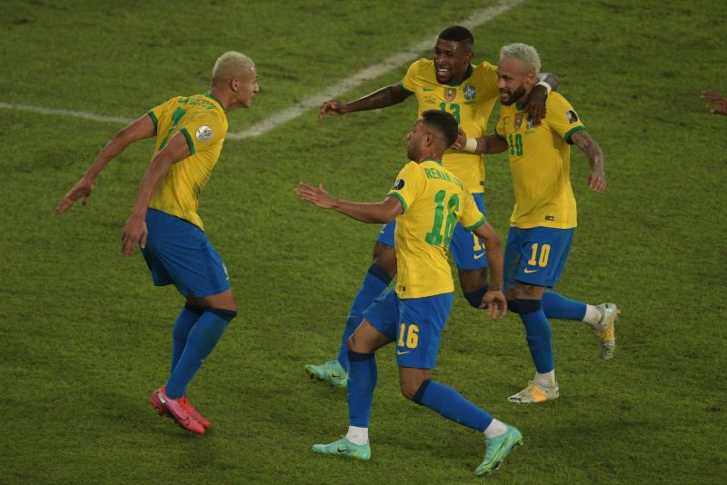 Brazil coasted to a 4-0 win over Peru