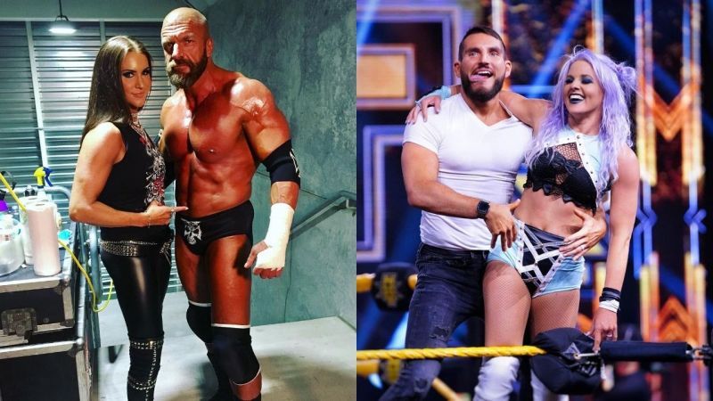 Triple H &amp; Stephanie McMahon Vs. Johnny Gargano and Candice LeRae