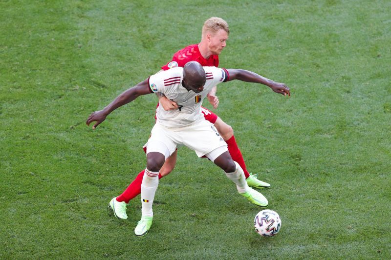 Lukaku in action for Belgium