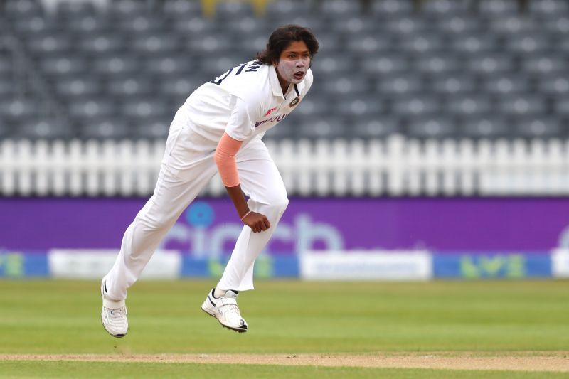 Jhulan Goswami took one wicket for India Women in the one-off Test against England Women