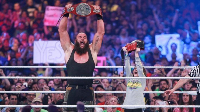 Braun Strowman and Nicholas won the RAW Tag Team Titles at WrestleMania 34