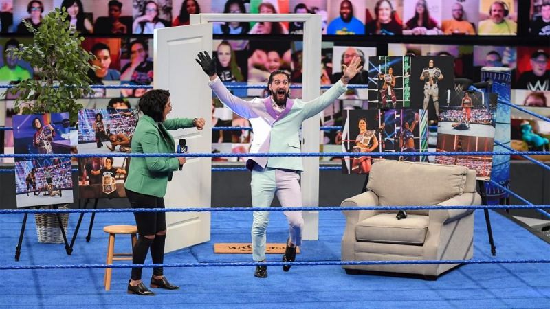 Bayley and Seth Rollins had a good time on WWE SmackDown
