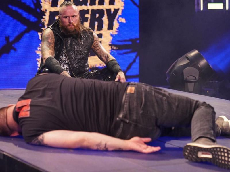 Aleister Black and Kevin Owens in WWE