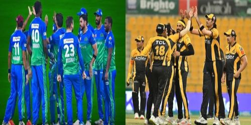 Multan Sultans and Peshawar Zalmi. Pic: PSL