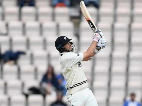 Tim Southee frustrated India with a 30-run cameo. Pic: Black Caps/ Twitter