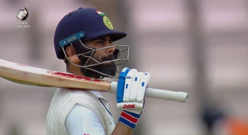 Virat Kohli fell after a hard-compiled 44. (Twitter)