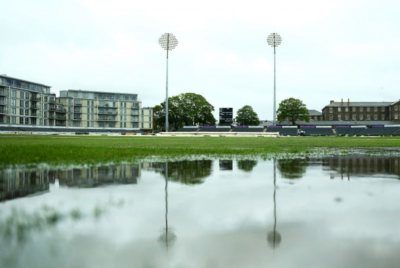 Scattered showers are predicted for the last three days of this Test match
