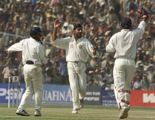 Harbhajan Singh took his hat-trick at the Eden Gardens in 2001