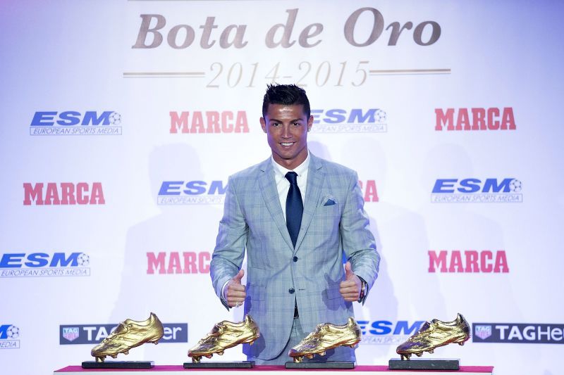 Cristiano Ronaldo Receives His Fourth Golden Boot Award