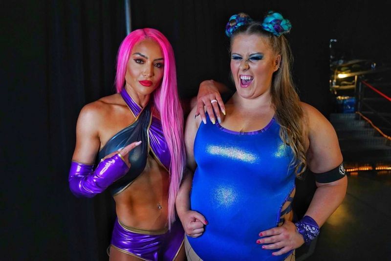 Eva Marie with Piper Niven