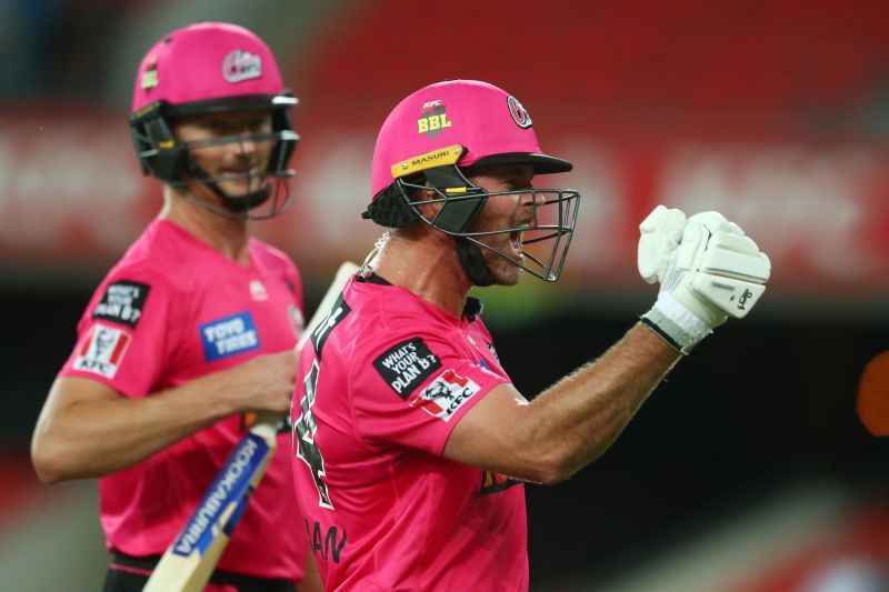 Dan Christian in Sydney Sixers&#039; colors.