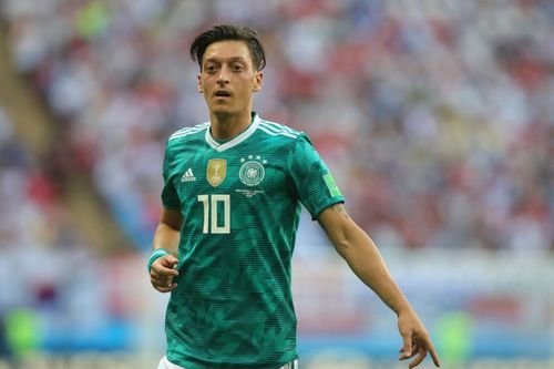 Mesut Özil playing for Germany. (Photo by Alexander Hassenstein/Getty Images, )