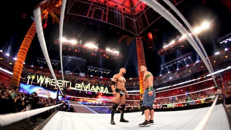 The Rock and John Cena in WWE