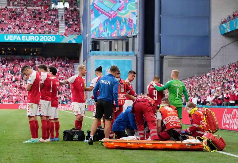 Denmark&#039;s match against Finland was overshadowed after the collapse of Danish Captain Christian Eriksen