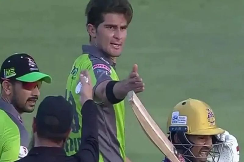 Shaheen Afridi and Sarfaraz Ahmed were involved in a spat in Tuesday&rsquo;s PSL match. Pic: Twitter