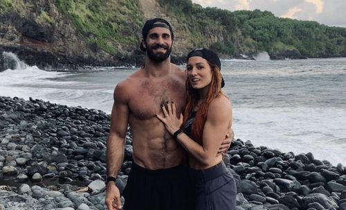 Seth Rollins and Becky Lynch