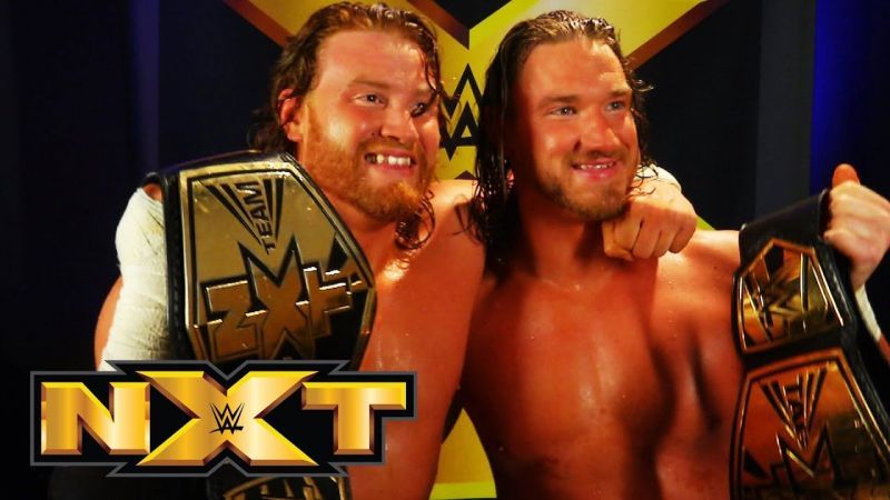 Buddy Murphy and Wesley Blake as NXT Tag Team Champions