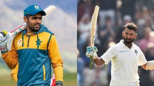 Babar Azam and Cheteshwar Pujara