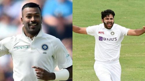 Hardik Pandya (L) and Shardul Thakur