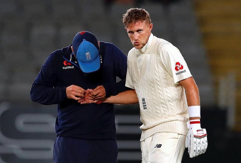 Joe Root was hit hard on the hands