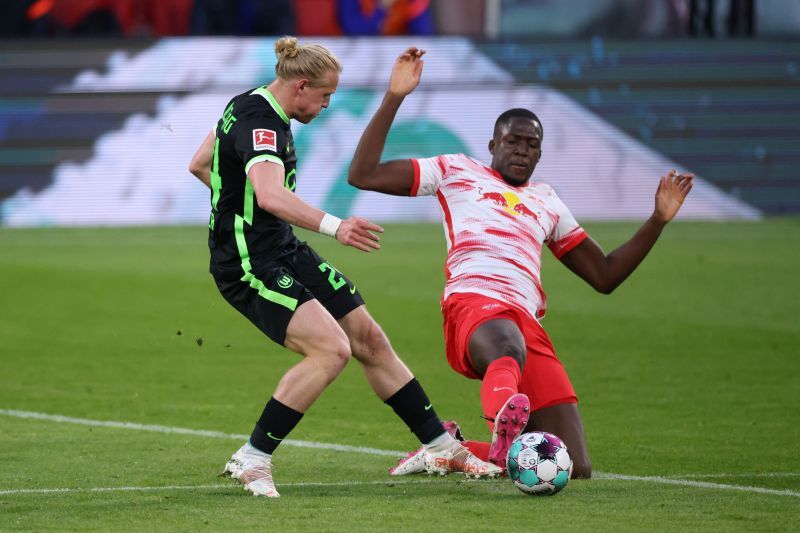 Konate in action for RB Leipzig