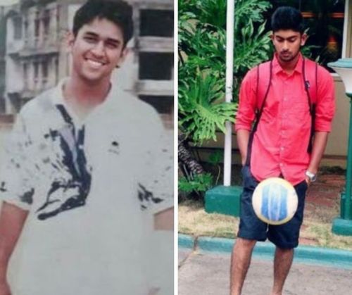 MS Dhoni (L) and N Jagadeesan