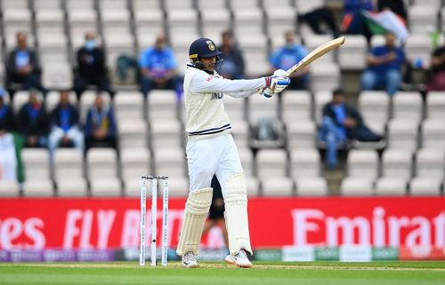 Shubman Gill copped a blow to the head by a Kyle Jamieson delivery during the WTC final