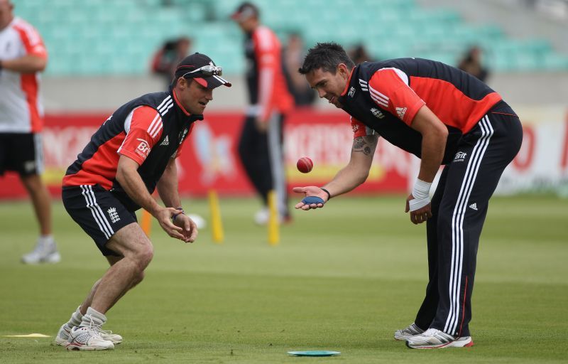 Andrew Strauss and Kevin Pietersen in 2011. Pic: Getty Images