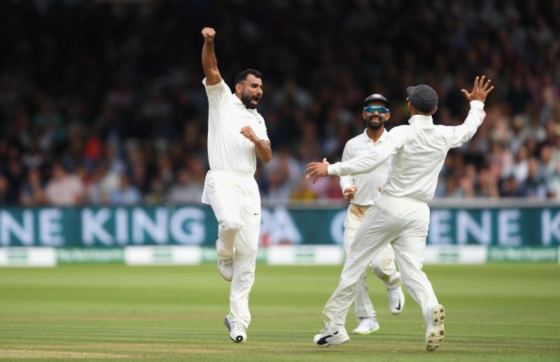 Mohammad Shami (L) can exploit the English conditions on offer