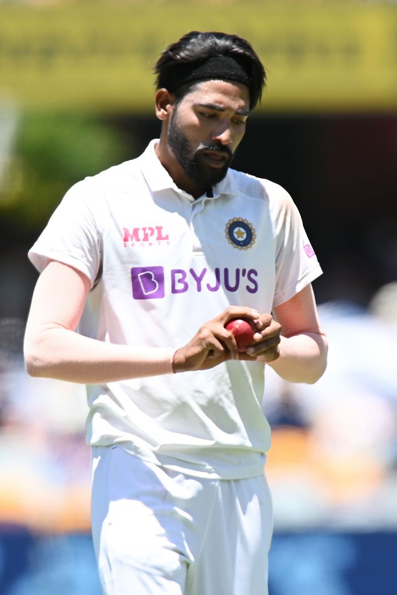 Mohammed Siraj in action for the Indian team.