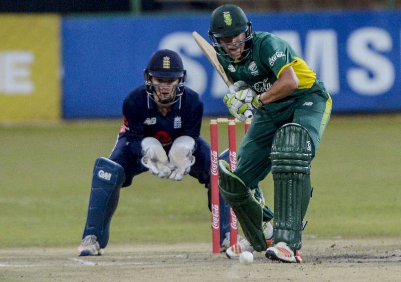 Raynard van Tonder as the captain of South Africa's Under-19 team. Image courtesy Getty Images. Pathum Nissanka en route a maiden century in Test cricket. Image courtesy AFP.