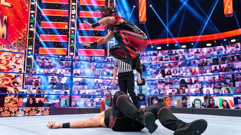 Shinsuke Nakamura defeated Baron Corbin for the crown