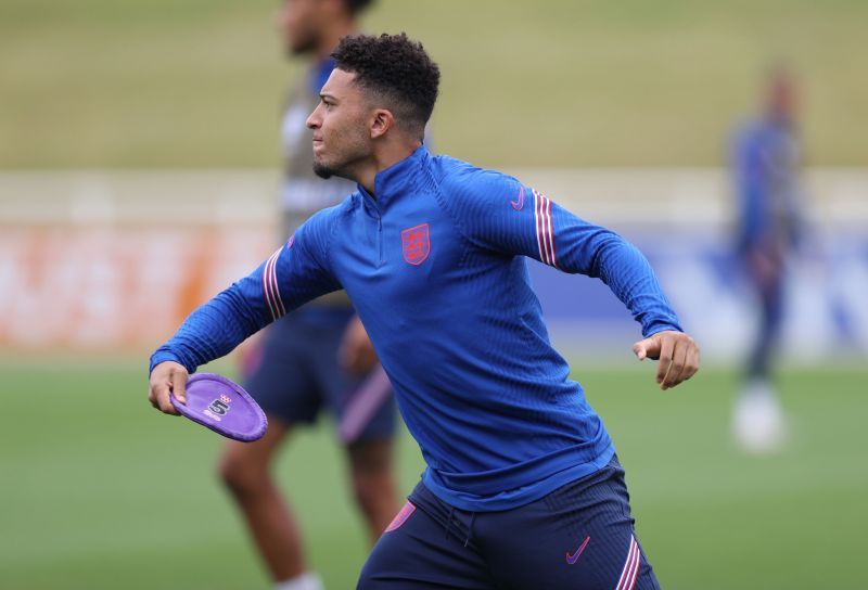 Jadon Sancho at England Training Camp - Euro 2020