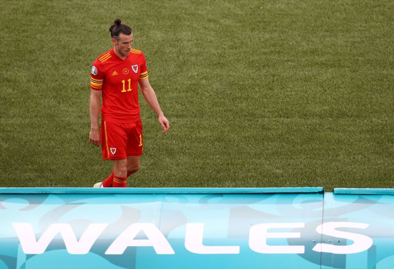 Gareth Bale looks dejected after Wales&#039;s 1-0 Group A loss to Italy on Matchday 3 of Euro 2020