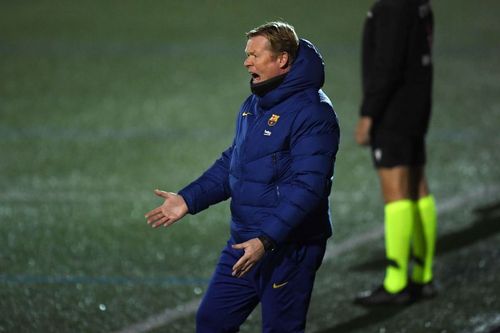 Barcelona manager Ronald Koeman (Photo by Alex Caparros/Getty Images)