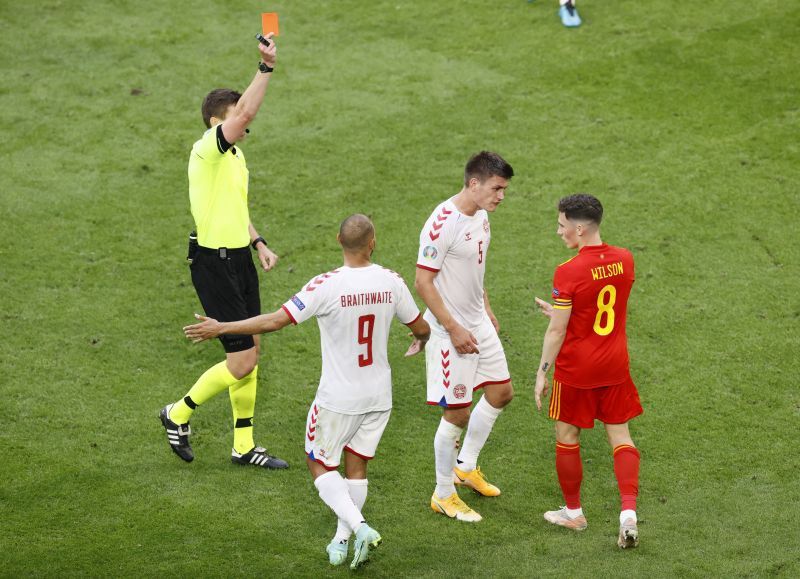 Wilson's time on the pitch was cut short by a late red card for a lazy challenge