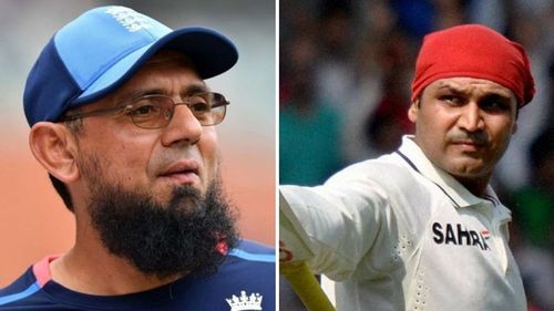 Virender Sehwag was praised by former Pakistan spinner, Saqlain Mushtaq.