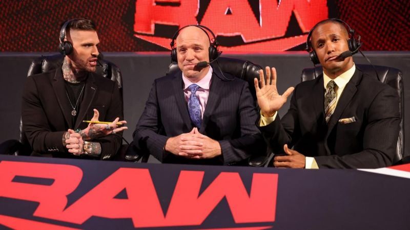 Corey Graves, Jimmy Smith, and Byron Saxton