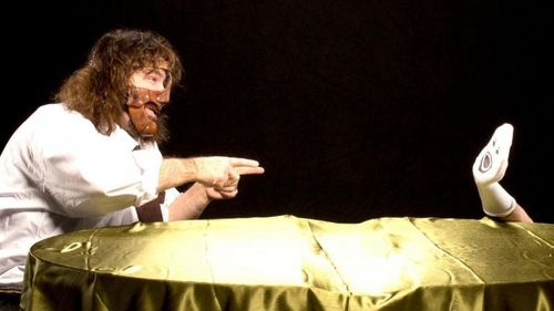 Mick Foley and his "Mr. Socko" sock puppet