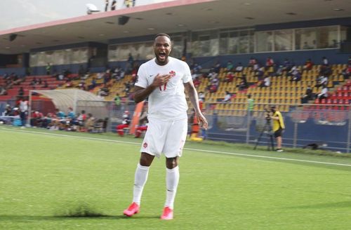 Canada's Cyle Larin scored to beat Haiti in the first leg